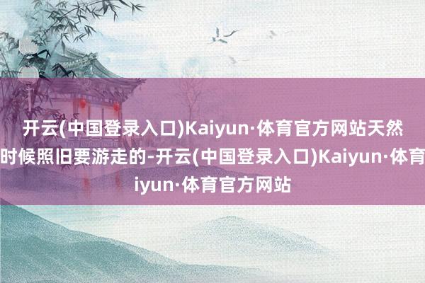 开云(中国登录入口)Kaiyun·体育官方网站天然该游走的时候照旧要游走的-开云(中国登录入口)Kaiyun·体育官方网站